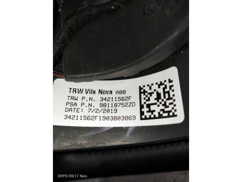 Recambio de volante para citroen c3 aircross feel referencia OEM IAM 34211562F 98118752ZD 