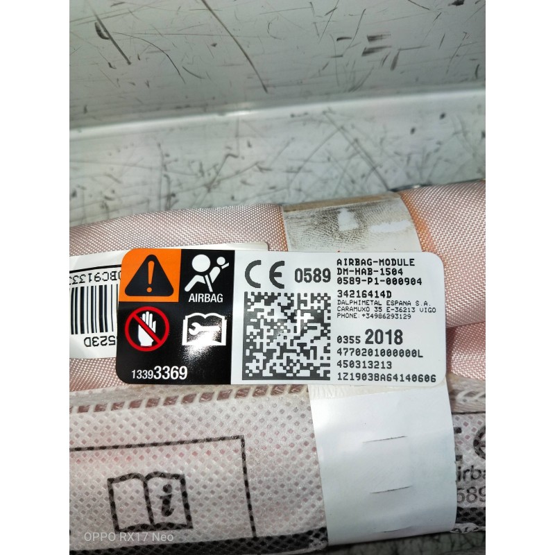 Recambio de airbag cortina delantero izquierdo para citroen c3 aircross feel referencia OEM IAM 13393369 450313213 03552018