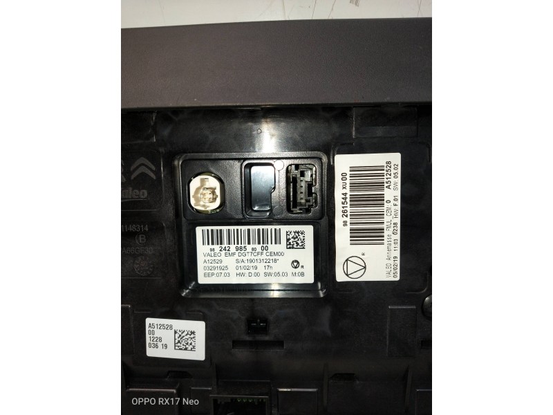Recambio de pantalla multifuncion para citroen c3 aircross feel referencia OEM IAM 9824298580  