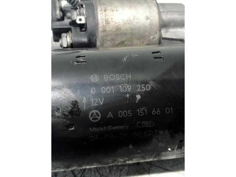 Recambio de motor arranque para mercedes clase c (w203) berlina 270 cdi (203.016) referencia OEM IAM A0051516601 0001109250 