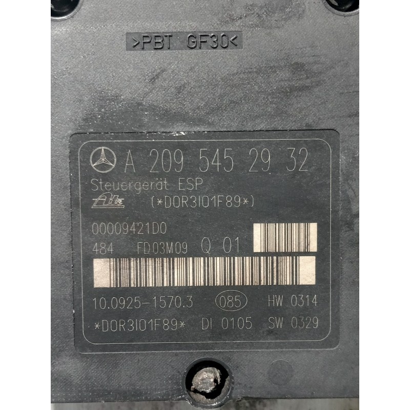 Recambio de abs para mercedes clase c (w203) berlina 270 cdi (203.016) referencia OEM IAM A2095452932 A005430712 10020404164
