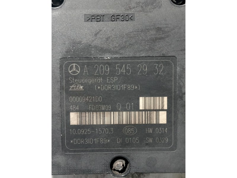 Recambio de abs para mercedes clase c (w203) berlina 270 cdi (203.016) referencia OEM IAM A2095452932 A005430712 10020404164