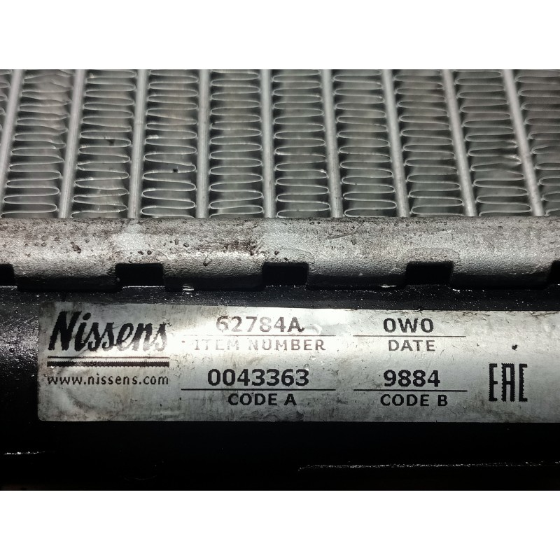 Recambio de radiador agua para mercedes clase c (w203) berlina 270 cdi (203.016) referencia OEM IAM 62784A 0043363 