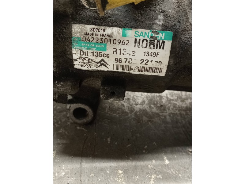 Recambio de compresor aire acondicionado para citroen c5 berlina referencia OEM IAM SD7C161349F 9670022180 