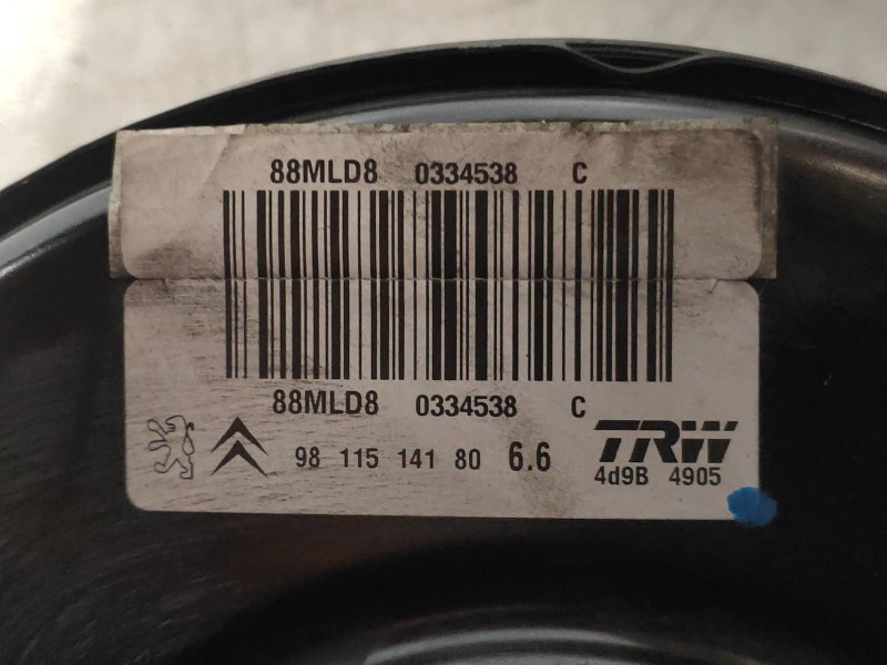 Recambio de servofreno para citroen c3 picasso live edition referencia OEM IAM 9811514180 88MLD8 