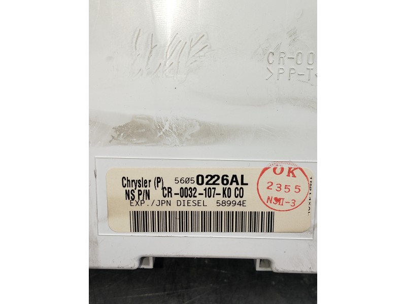Recambio de cuadro instrumentos para jeep gr. cherokee (wh) referencia OEM IAM 56050226AL CR0032107KOCO 