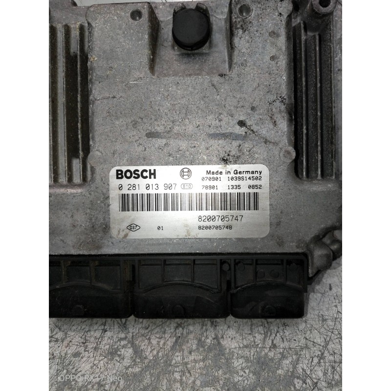 Recambio de centralita motor uce para renault megane ii berlina 5p business referencia OEM IAM 0281013907 8200705747 8200705748