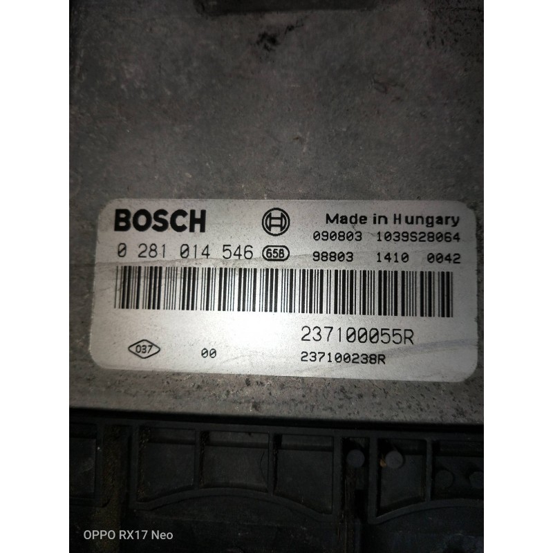 Recambio de centralita motor uce para renault megane iii sport tourer dynamique referencia OEM IAM 0281014546 237100055R 2371002