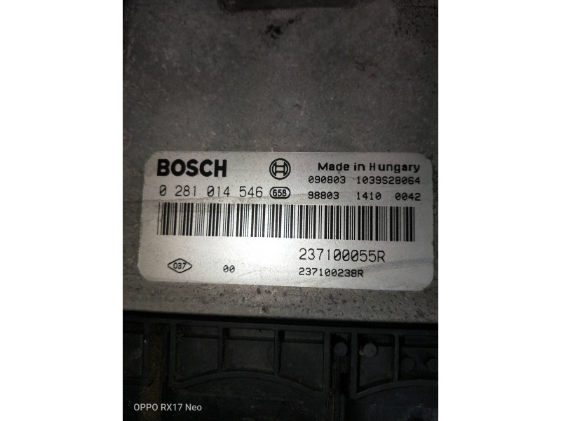 Recambio de centralita motor uce para renault megane iii sport tourer dynamique referencia OEM IAM 0281014546 237100055R 2371002
