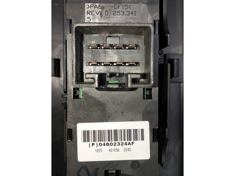 Recambio de mando elevalunas delantero derecho para jeep gr. cherokee (wh) referencia OEM IAM P04602324AF 162543165A2340 