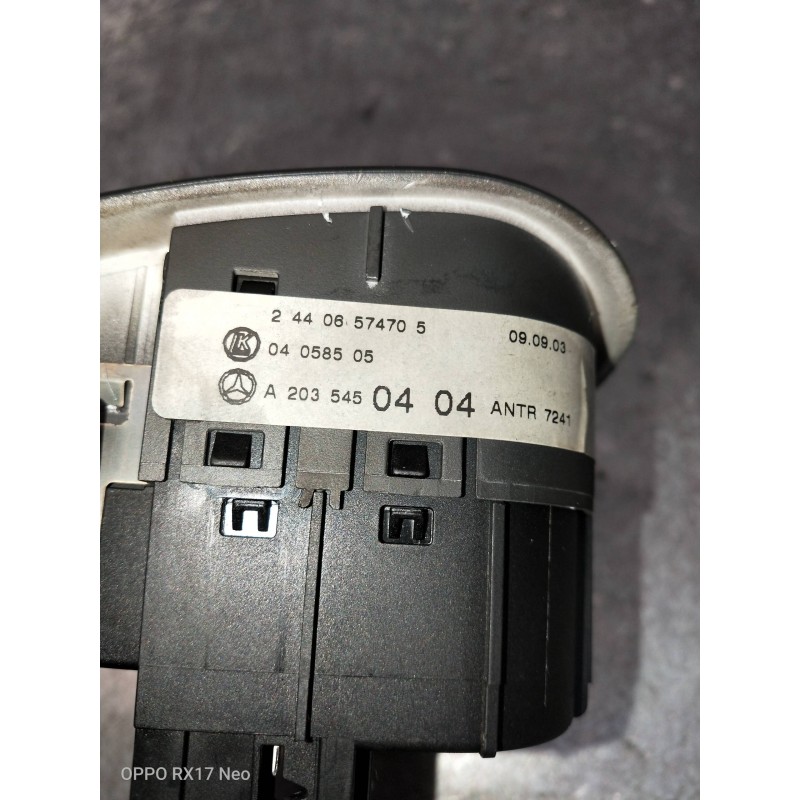 Recambio de mando luces para mercedes clase c (w203) berlina 270 cdi (203.016) referencia OEM IAM A2035450404 24406574705. 04058