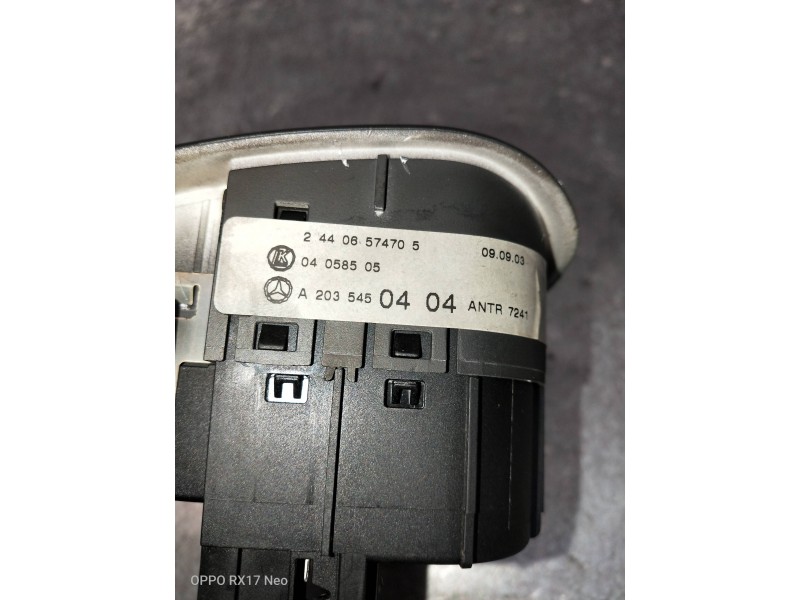 Recambio de mando luces para mercedes clase c (w203) berlina 270 cdi (203.016) referencia OEM IAM A2035450404 24406574705. 04058