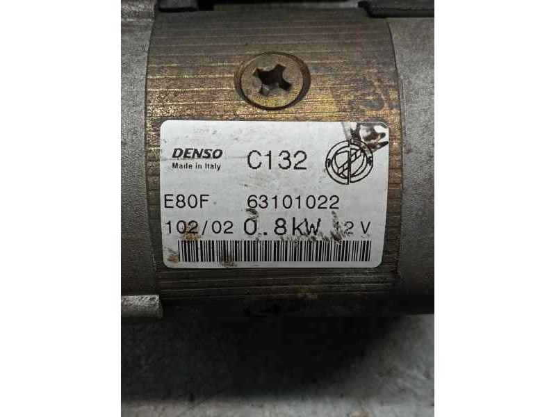 Recambio de motor arranque para fiat seicento (187) s (10.2000) referencia OEM IAM 63101022  