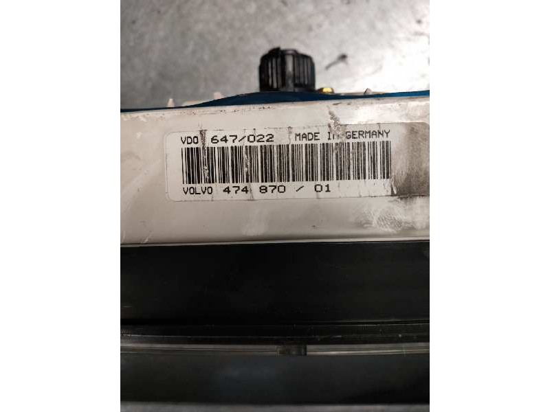 Recambio de cuadro instrumentos para volvo serie 460 1.9 turbodiesel referencia OEM IAM 647022 47487001 