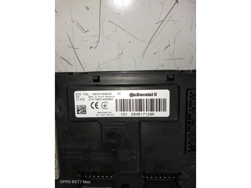 Recambio de modulo electronico para dacia spring referencia OEM IAM 284B17129R A3C07459902 