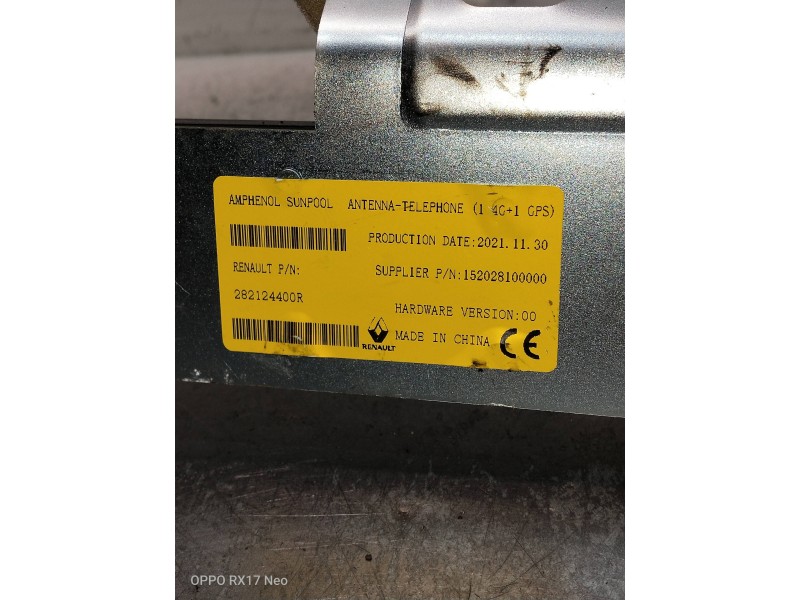 Recambio de modulo electronico para dacia spring referencia OEM IAM 282124400R 152028100000 