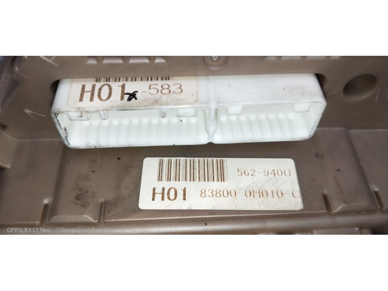 Recambio de cuadro instrumentos para citroen c1 sx referencia OEM IAM 838000H010 562940U H01 583