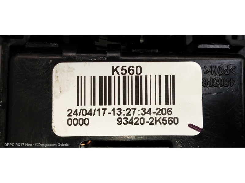 Recambio de mando luces para kia cee´d tech referencia OEM IAM 3753MA2210 934101M531 934202K560