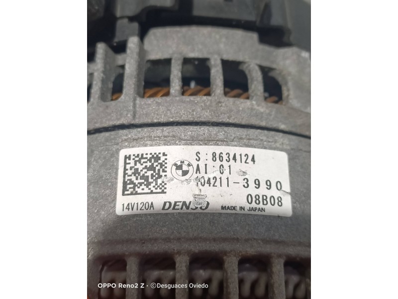 Recambio de alternador para mini countryman (f60) cooper referencia OEM IAM 8634124 1042113990 