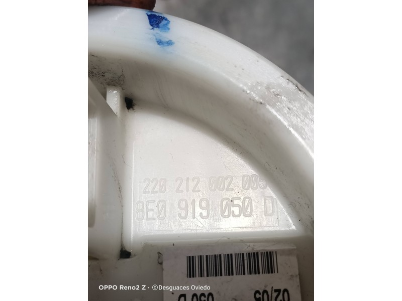 Recambio de bomba combustible para audi a4 avant (8e) 1.9 tdi (96kw) referencia OEM IAM 8E0919050D 220212002005 