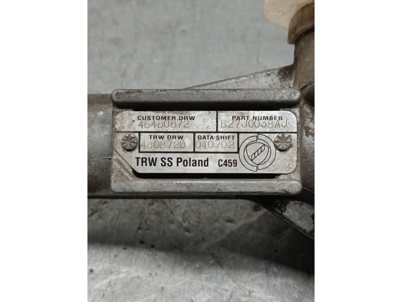 Recambio de cremallera direccion para fiat seicento (187) s (10.2000) referencia OEM IAM 46480872 37502360 