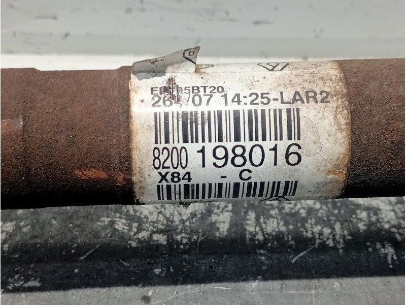 Recambio de transmision delantera izquierda para renault megane ii berlina 5p business referencia OEM IAM 8200198016 EBJ95BT20 