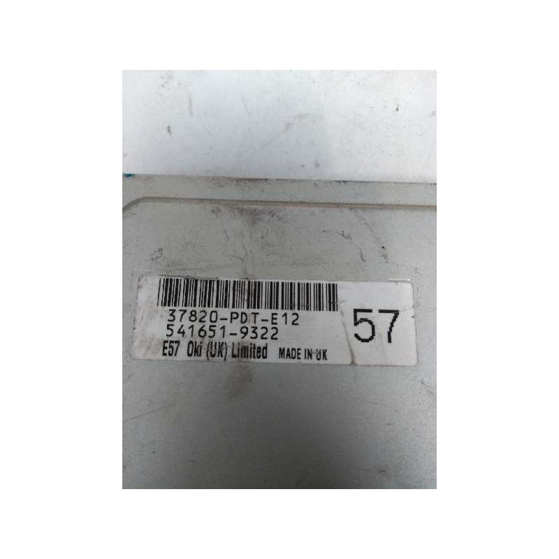 Recambio de centralita motor uce para honda civic berlina .5 (ma/mb) 1.6 sohc vtec cat referencia OEM IAM 37820PDTE12 57  Recambio de centralita motor uce para honda civic berlina .5 (ma/mb) 1.6 sohc vtec cat referencia OEM IAM 37820PDTE12 57