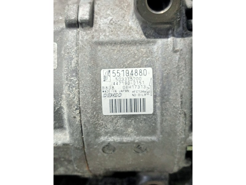 Recambio de compresor aire acondicionado para fiat grande punto (199) 1.4 16v dynamic referencia OEM IAM 55194880 5D3375200 4471