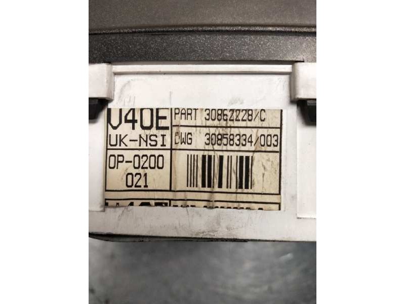 Recambio de cuadro instrumentos para volvo s40 berlina 1.9 turbodiesel referencia OEM IAM 30862228C OP0200021 