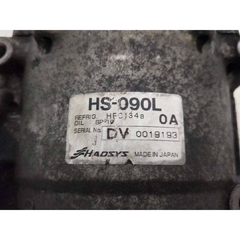 Recambio de compresor aire acondicionado para honda cr-v (rd1/3) 2.0 16v cat referencia OEM IAM HS090L0A  