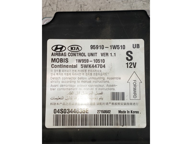 Recambio de kit airbag para kia rio (yb) attract referencia OEM IAM 5WK44704 959101W510 1W95910510