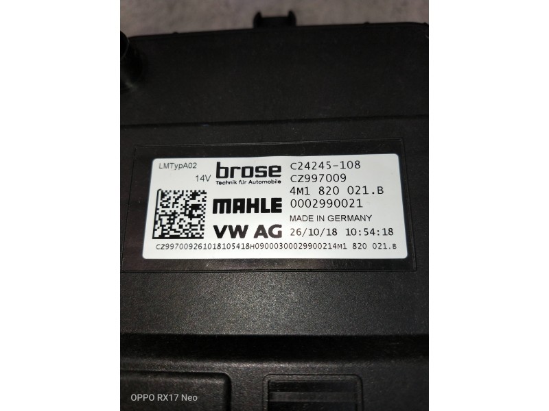 Recambio de motor calefaccion para audi a4 avant (8wd) referencia OEM IAM 4M1820021B 0002990021 