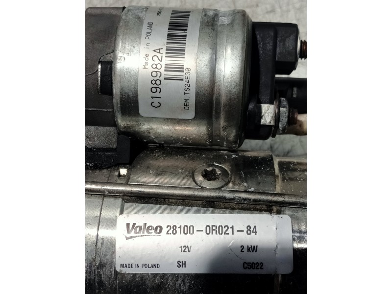 Recambio de motor arranque para toyota verso 2.0 d-4d cat referencia OEM IAM 281000R02184 C198982A TS24E30