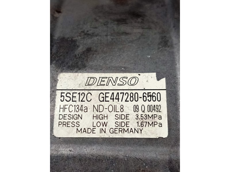 Recambio de compresor aire acondicionado para toyota verso 2.0 d-4d cat referencia OEM IAM 4472806560 5SE12C 