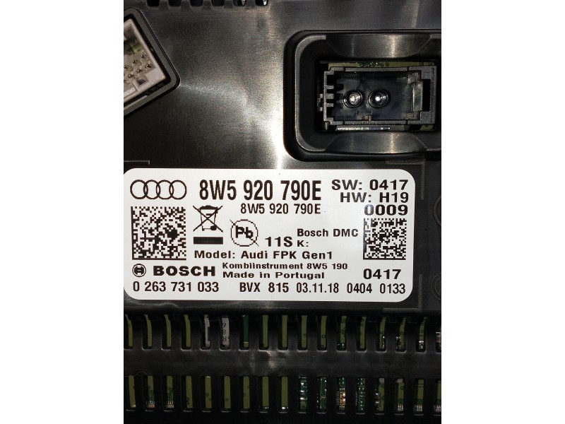 Recambio de cuadro instrumentos para audi a4 avant (8wd) referencia OEM IAM 8W5920790E 0263731033 