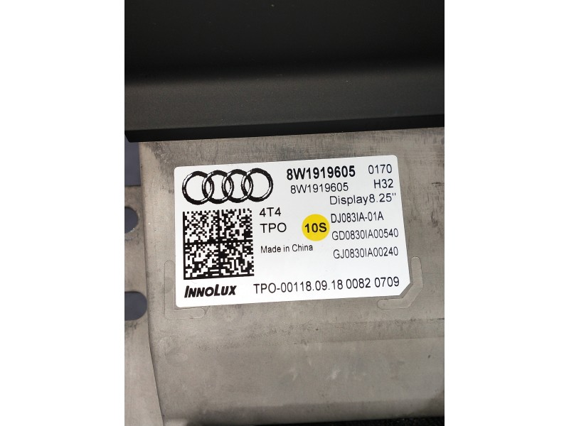 Recambio de pantalla multifuncion para audi a4 avant (8wd) referencia OEM IAM 8W1919605  