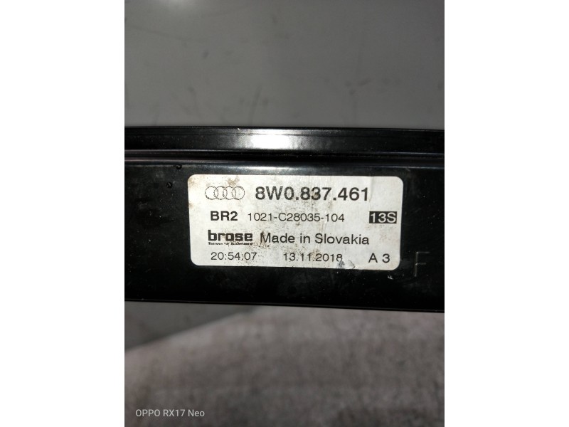 Recambio de elevalunas delantero izquierdo para audi a4 avant (8wd) referencia OEM IAM 8W0837461  5P