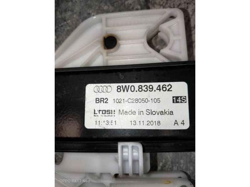 Recambio de elevalunas trasero derecho para audi a4 avant (8wd) referencia OEM IAM 8W0839462  5P