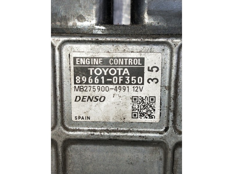Recambio de centralita motor uce para toyota verso 2.0 d-4d cat referencia OEM IAM 896610F350 MB2759004991 