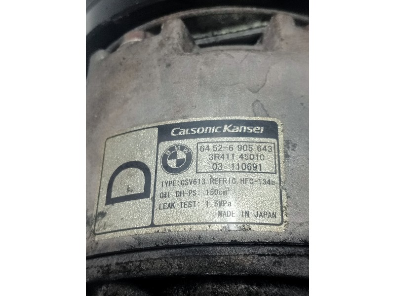 Recambio de compresor aire acondicionado para bmw serie 3 coupe (e46) 320 cd referencia OEM IAM 64526905643 3R41145010 