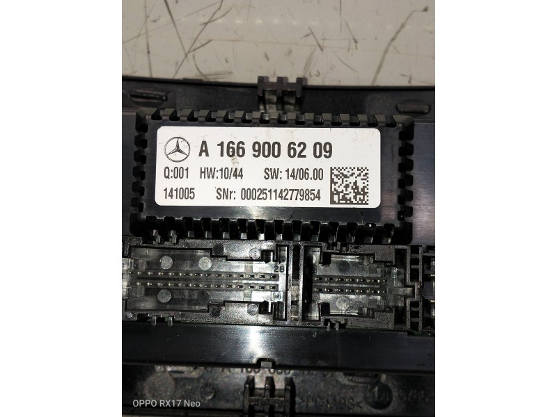 Recambio de mando calefaccion / aire acondicionado para mercedes clase m (w166) referencia OEM IAM A1669006209  