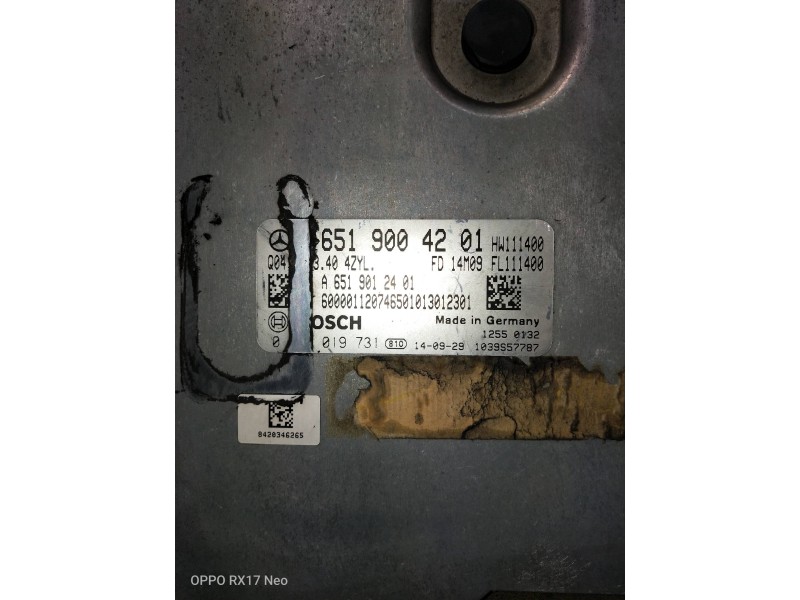 Recambio de centralita motor uce para mercedes clase m (w166) referencia OEM IAM 0281019731 A6519004201 