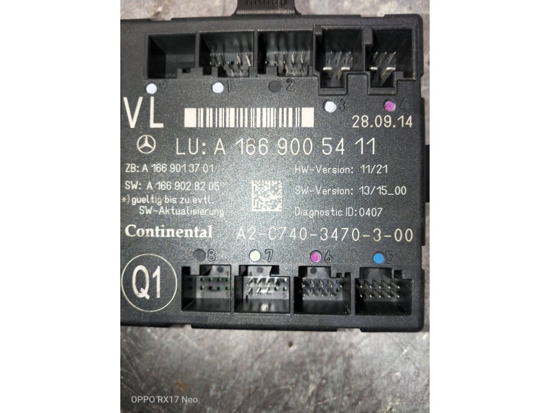Recambio de modulo electronico para mercedes clase m (w166) referencia OEM IAM A1669005411 A2C7403470300 A1669028205