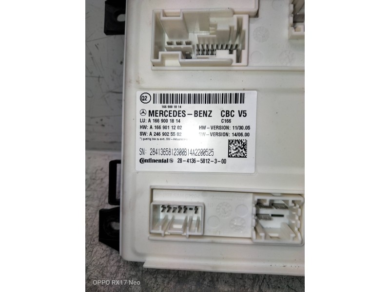 Recambio de modulo electronico para mercedes clase m (w166) referencia OEM IAM A1669001814 2841365812300 A2469025502