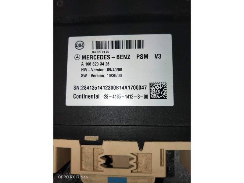 Recambio de modulo electronico para mercedes clase m (w166) referencia OEM IAM A1668203426 2841351412300 