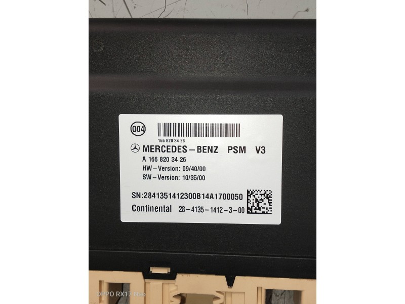 Recambio de modulo electronico para mercedes clase m (w166) referencia OEM IAM A1668203426 2841351412300 
