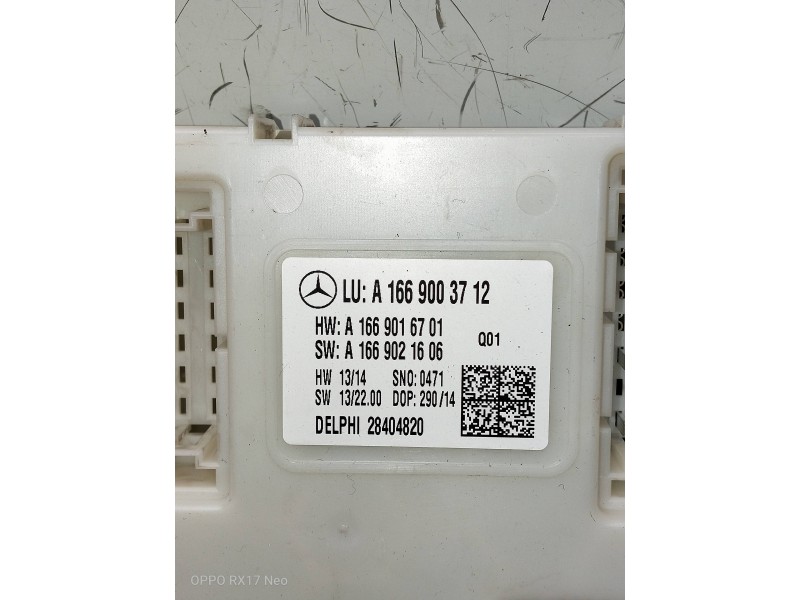 Recambio de modulo electronico para mercedes clase m (w166) referencia OEM IAM A1669003712 A1669016701. A1669021606 28404820