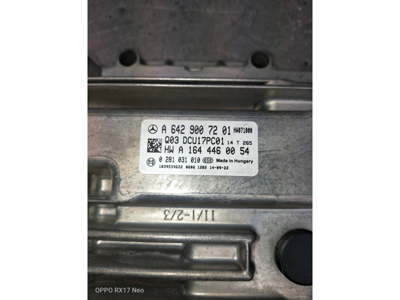Recambio de modulo electronico para mercedes clase m (w166) referencia OEM IAM A6429007201 0281031010 