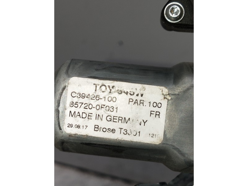 Recambio de elevalunas delantero izquierdo para toyota verso 2.0 d-4d cat referencia OEM IAM 857200F031 C39426100 5P