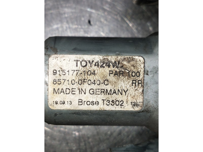 Recambio de elevalunas trasero derecho para toyota verso 2.0 d-4d cat referencia OEM IAM 857100F040C 915177104 5P